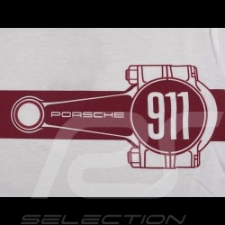 T-shirt Porsche Bielle 911 Essential Blanc / Rouge Bordeaux WAP670PESS - homme
