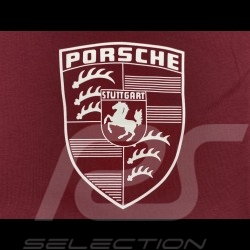 T-shirt Porsche Logo Ecusson Essential Burgundy Red WAP671PESS - men T-shirt Porsche Logo Ecusson Essential Burgundy Red WAP671PESS - men