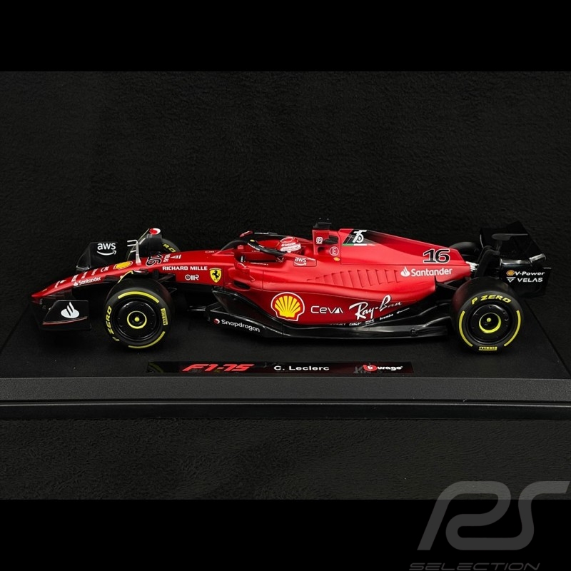 Charles Leclerc Ferrari F1 SF22 n° 16 F1 World Championship 2022 1/18 Bburago 16811L