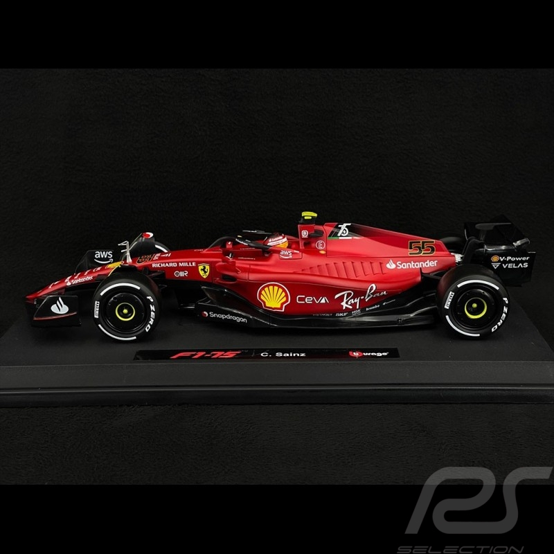 Carlos Sainz Ferrari F1 SF22 n° 55 F1 World Championship 2022 1/18 Bburago 16811S