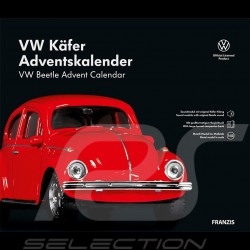 Calendrier de l'avent Volkswagen VW Coccinelle Rouge 1970 1/43 Franzis 55255