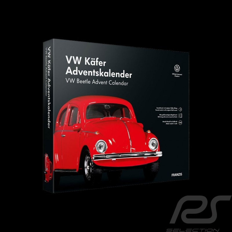 Volkswagen Advent calendar VW Beetle red 1970 1/43 Franzis 55255