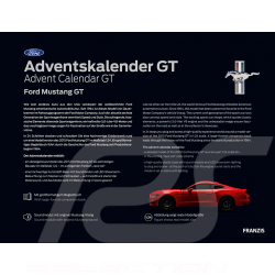 Ford Mustang GT Adventskalender 2015 Rennrot 1/24 55111