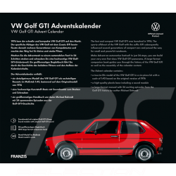 Calendrier de l'avent Volkswagen VW Golf I GTI 1976 Rouge 1/43 55102