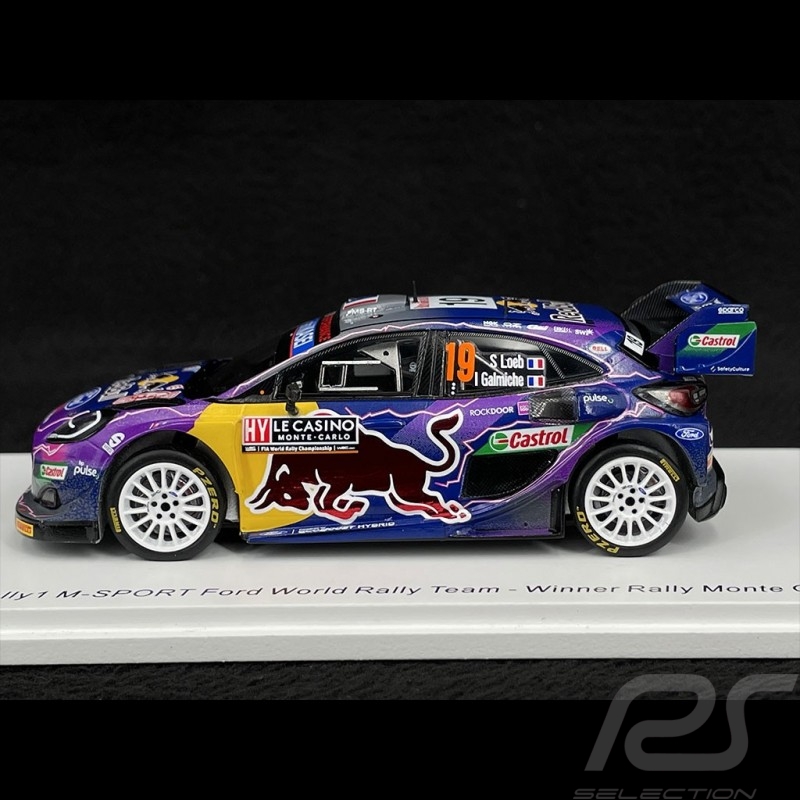 Ford Puma Rally1 M-Sport n°19 Sébastien Loeb Sieger Rallye Monte Carlo 2022 1/43 Spark S6697