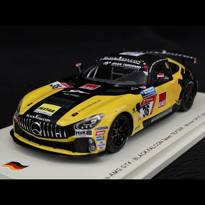 Miniature Mercedes AMG GT 1/43 Spark 3 No.21 CP Racing 24h Nürburgring