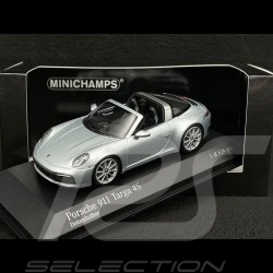 Porsche 911 Targa 4S Type 992 2020 Dolomite Silver 1/43 Minichamps 410069560