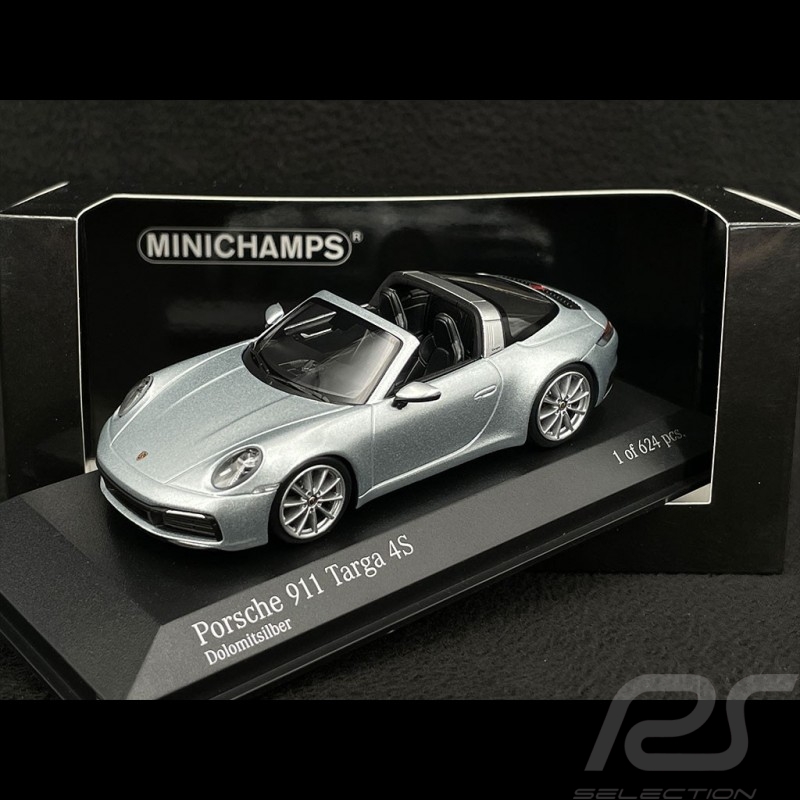 Porsche 911 Targa 4S Type 992 2020 Gris Dolomite 1/43 Minichamps 410069560