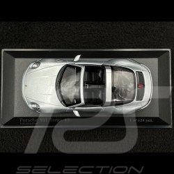 Porsche 911 Targa 4S Type 992 2020 Dolomite Silver 1/43 Minichamps 410069560