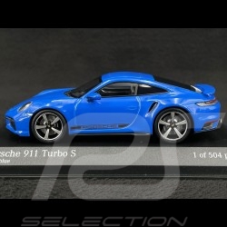 Porsche 911 Turbo S Type 992 2020 Sharkblau 1/43 Minichamps 410069474