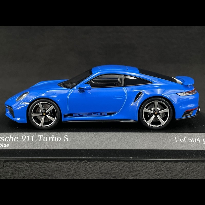 Porsche 911 Turbo S Type 992 2020 Shark Blue 1/43 Minichamps 410069474