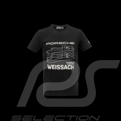 T-shirt Porsche Weissach Design Noir / Blanc WAP672PESS - homme