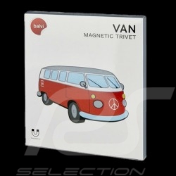 Dessous-de-plat VW Combi Silicone Magnétique Rouge 27148