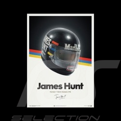 Helmet James Hunt 1976 Poster
