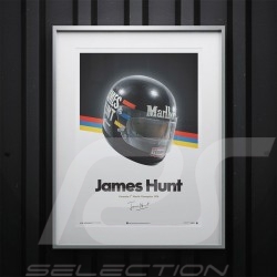 Helmet James Hunt 1976 Poster
