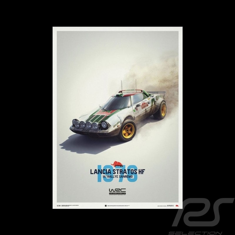 Lancia Stratos HF Sanremo 1976 Poster Lancia Stratos HF Sanremo 1976 Poster