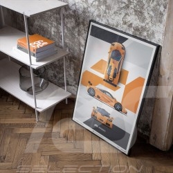 McLaren F1 GTR Papaya Orange Poster