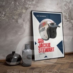 Poster Casque Jackie Stewart 1969