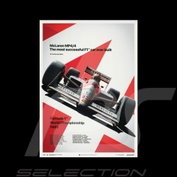 McLaren MP4/4 - Ayrton Senna - GP San Marino 1988 Poster