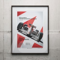 McLaren MP4/4 - Ayrton Senna - GP San Marino 1988 Poster