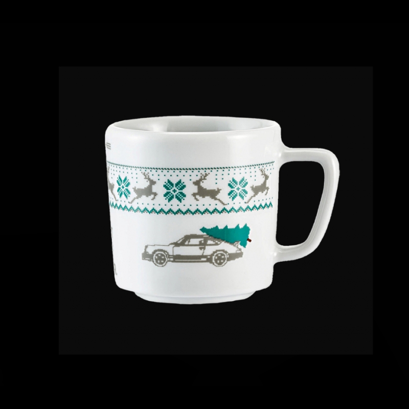 Porsche Espressotasse Weihnachten Weiß / Grün Porsche WAP0500030PESC