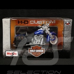 Moto Harley Davidson FLSTS Heritage Softail Springer 1999 Blau 1/18 Maisto 39360