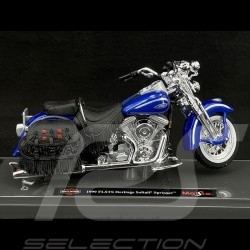 Moto Harley Davidson FLSTS Heritage Softail Springer 1999 Bleu 1/18 Maisto 39360