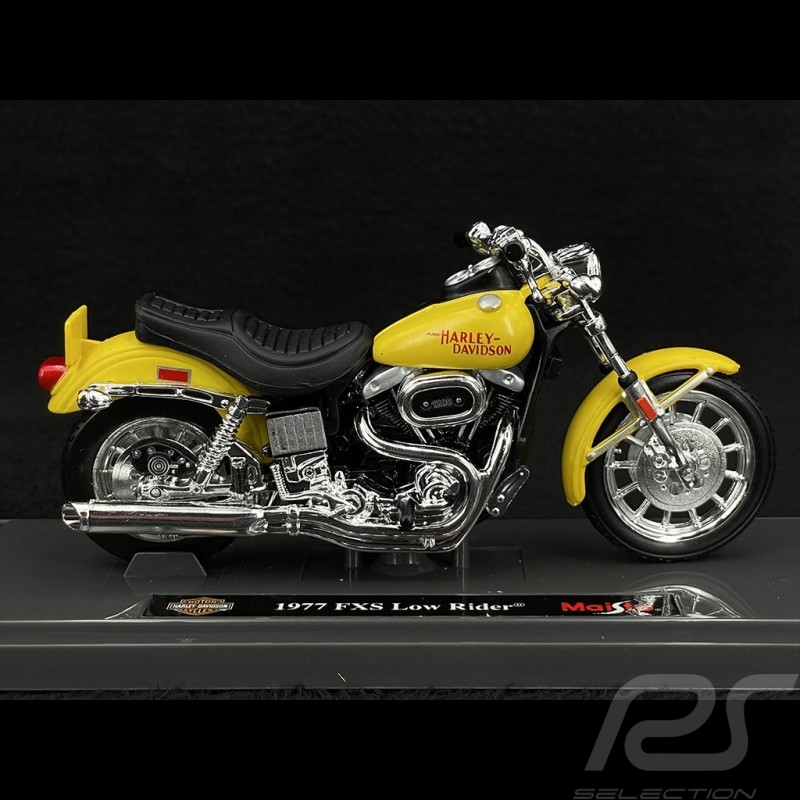 Moto Harley Davidson FXS Low Rider 1977 Gelb 1/18 Maisto 39360