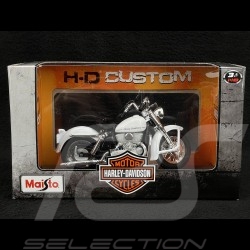 Moto Harley Davidson K 1952 Weiß 1/18 Maisto 39360