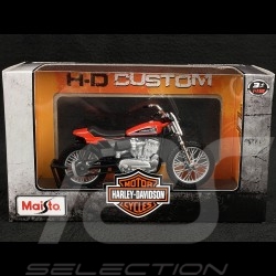 Moto Harley Davidson XR750 Racing Bike 1972 Orange 1/18 Maisto 39360