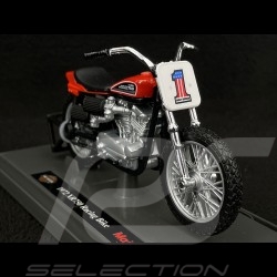 Moto Harley Davidson XR750 Racing Bike 1972 Orange 1/18 Maisto 39360