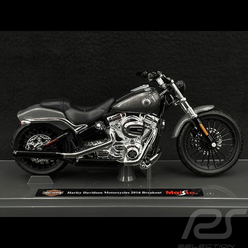 Moto Harley Davidson Breakout 2016 Anthracite 1/18 Maisto 39360