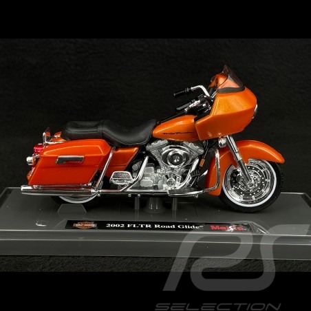 Moto Harley Davidson FLTR Road Glide 2002 Orange 1/18 Maisto 39360