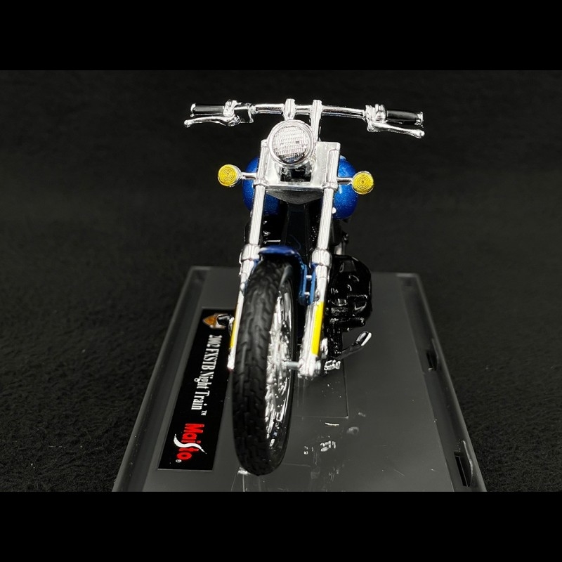 Harley-Davidson FLSTS 1:10 白青 ② Maisto 1997 Harley Heritage Springer FLSTS Blue Stripe Brand New