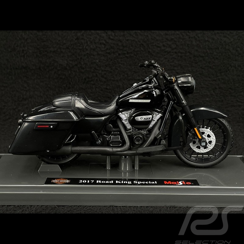 Moto Harley Davidson Road King Special 2017 Noir 1/18 Maisto 39360