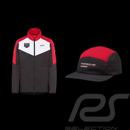 Porsche jacket Hugo Boss Tag Heuer Motorsport 4 + Porsche Motorsport Hat black - men