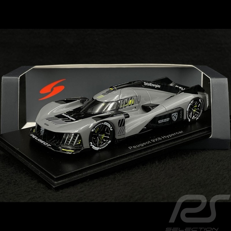 Peugeot 9X8 Hypercar 2022 Gris Foncé 1/43 Spark S8610