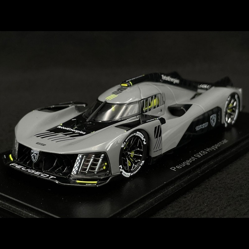 Peugeot 9X8 Hypercar 2022 Dark Grey 1/43 Spark S8610