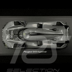Peugeot 9X8 Hypercar 2022 Dark Grey 1/43 Spark S8610