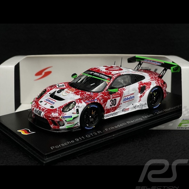 Porsche 911 GT3 R Type 991 n° 30 24h Nürburgring 2021 1/43 Spark SG789