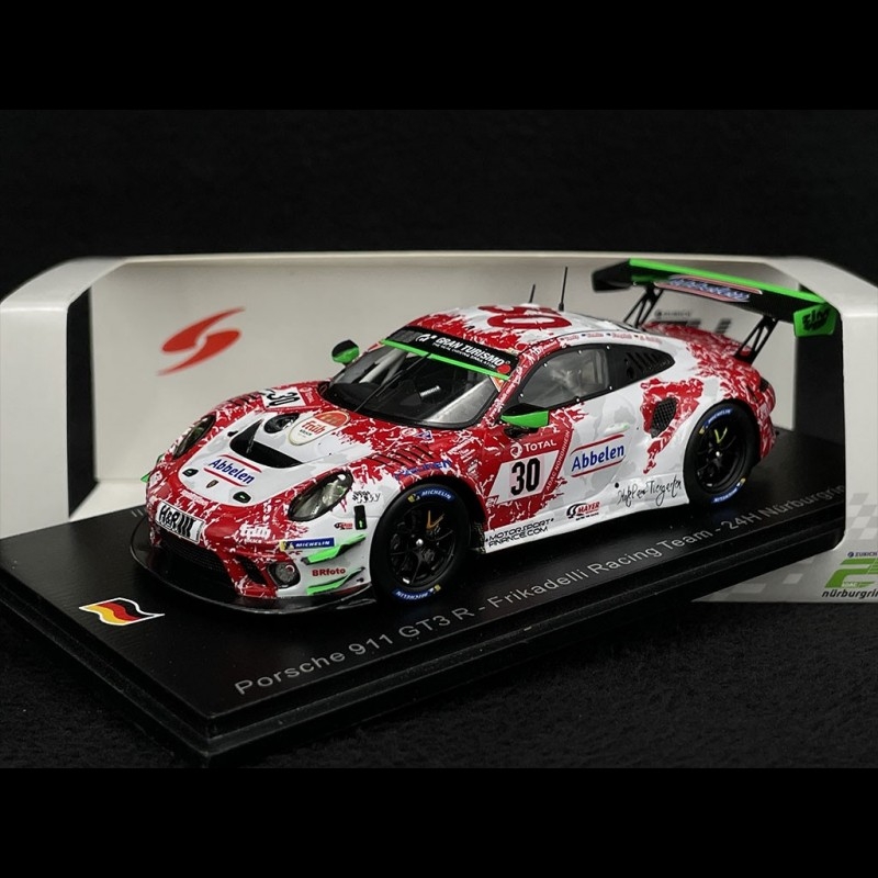 Porsche 911 GT3 R Type 991 n° 30 24h Nürburgring 2021 1/43 Spark SG789