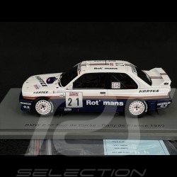 BMW E30 n° 21 Tour de Corse 1989 1/43 Spark S8485