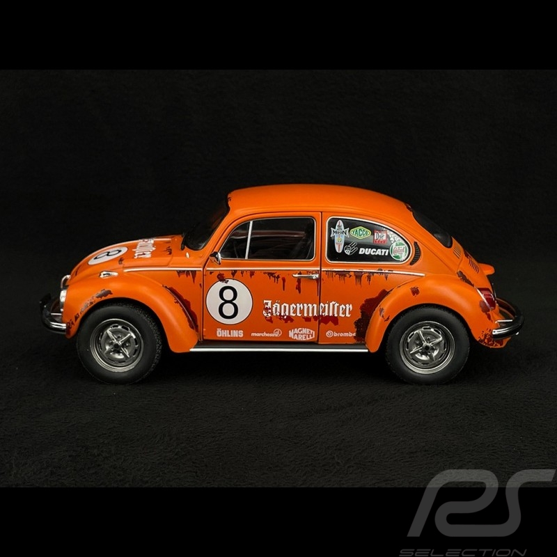 Volskwagen Beetle 1303 n° 8 Jägermeister Tribute 1974 Orange 1/18 Solido S1800518 Volskwagen Beetle 1303 n° 8 Jägermeister Tribute 1974 Orange 1/18 Solido S1800518