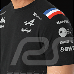 T-shirt Alpine F1 Team Kappa Noir 331915SW - homme
