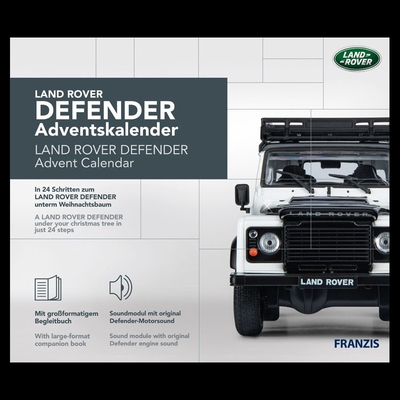 Land Rover Advent calendar Land Rover Defender 2007 White 1/43 Franzis 