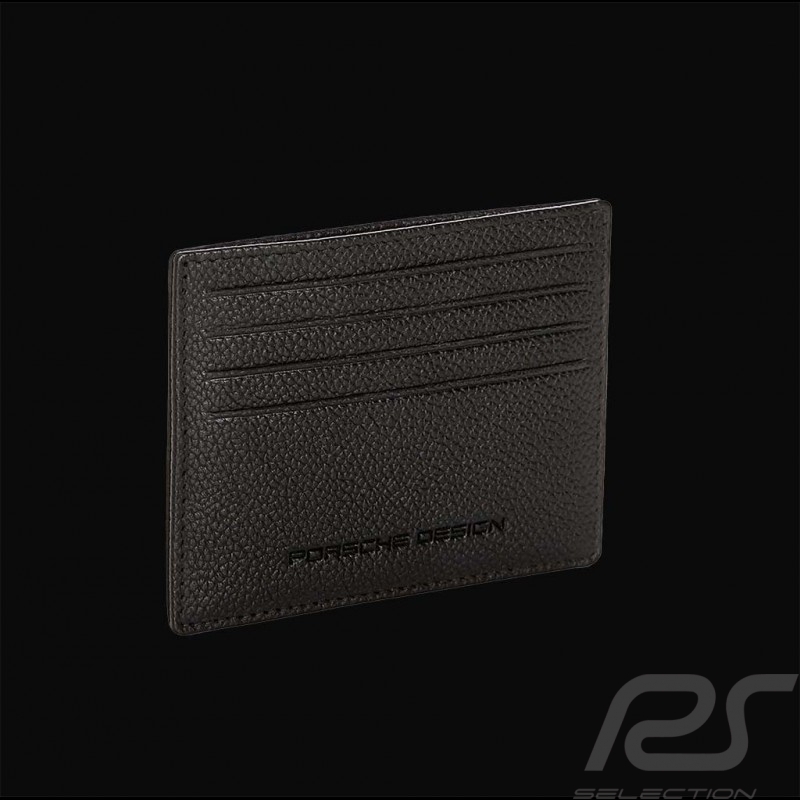 Porsche Design Kartenetui Kompakt Leder Schwarz Voyager Cardholder 8  4056487043876