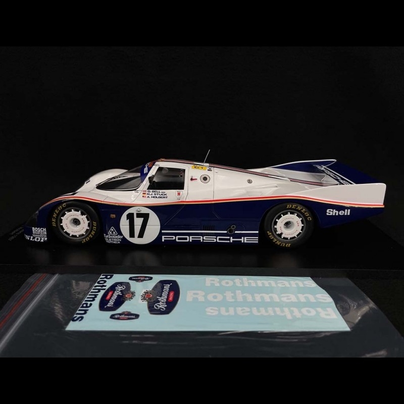 Miniature Spark S9875 - Porsche 962C N°17 Des 24H Du Mans 1989 - 1/43, Avec Présentoir