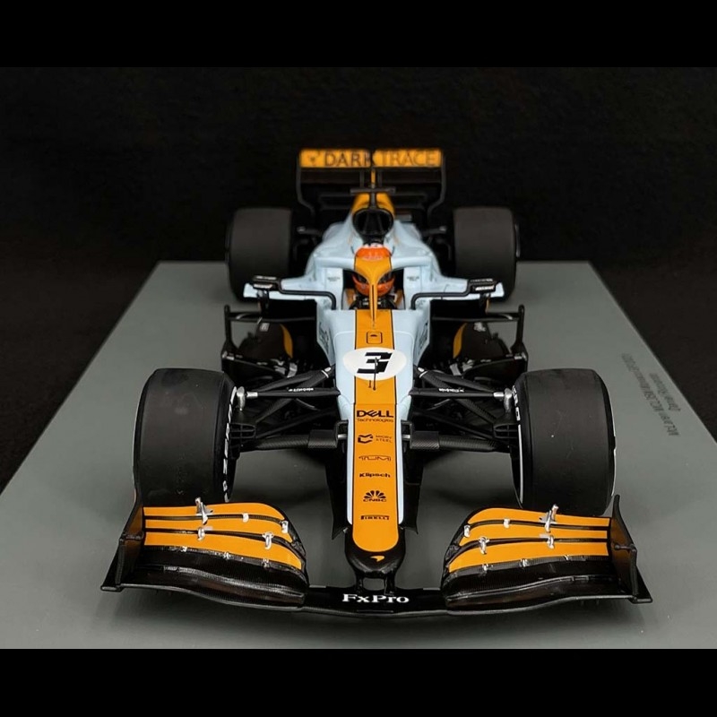Daniel Ricciardo McLaren F1 MCL35L n° 3 GP Monaco 2021 1/18 Spark