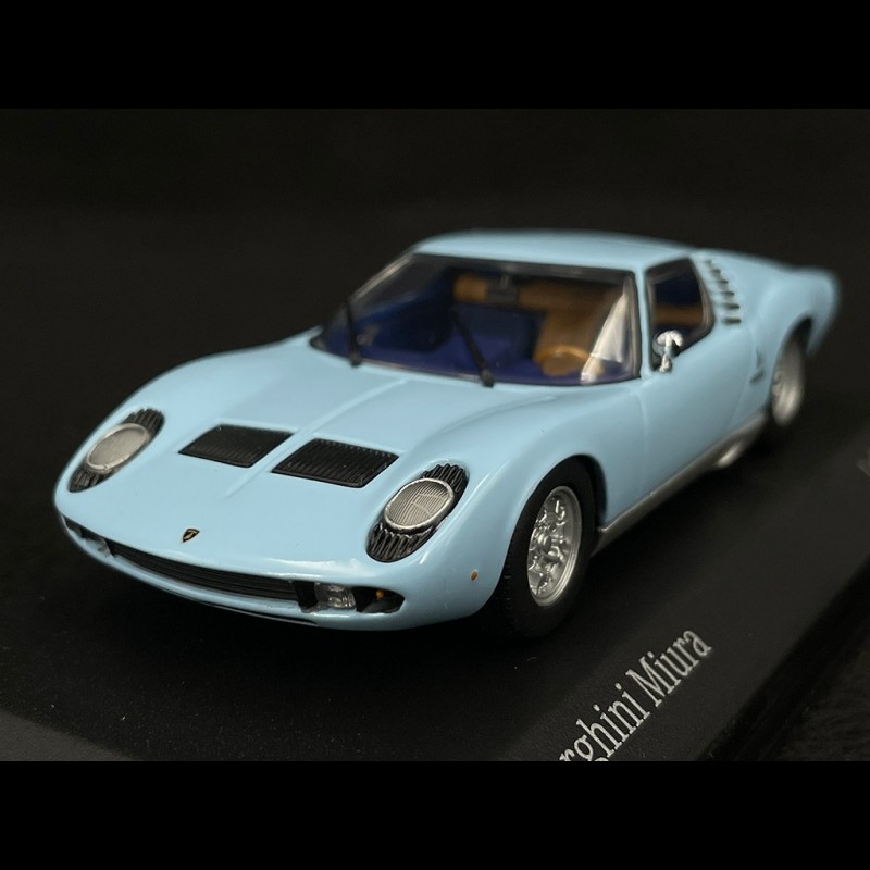 Lamborghini Miura 1966 Blue Azzuro Cielo 1/43 Minichamps 430103009