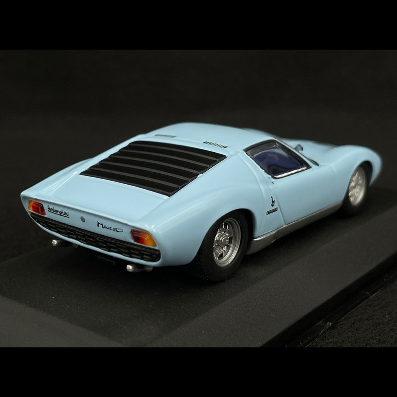 Lamborghini Miura 1966 Blue Azzuro Cielo 1/43 Minichamps 430103009